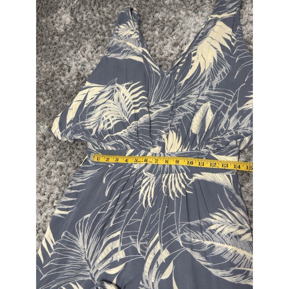 O’Neill Women’s Jumpsuit Wide Leg Boho Tropical Beach Resort Viscose Gray M - Picture 15 of 16